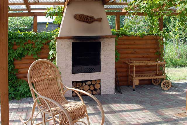 Custom Built Outdoor Fireplace Pizza, Outdoor Fireplace With Pizza Oven