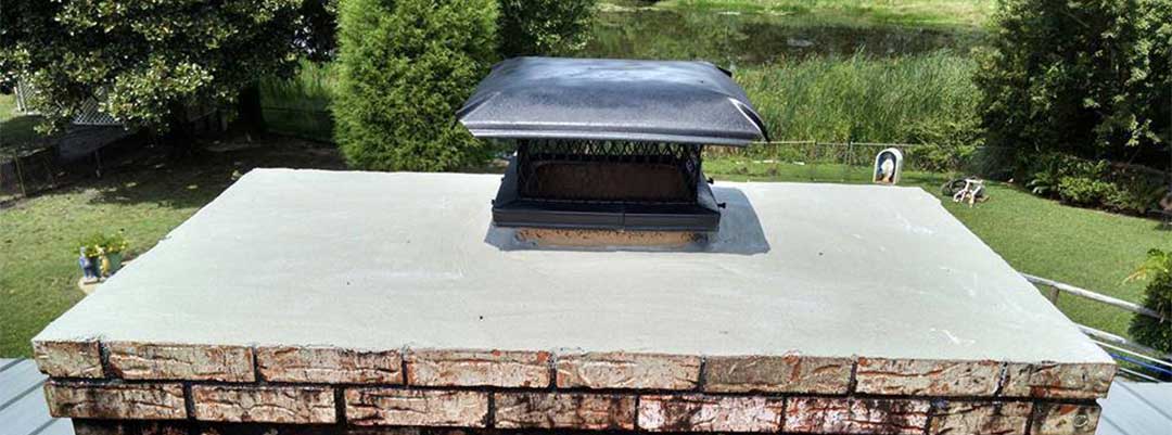 Completed Crown Repair and new black chimney cap with screen