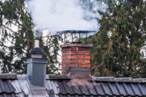 chimney blowing smoke