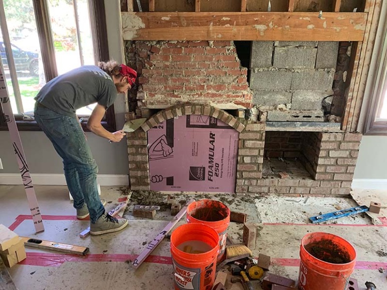 Brick Fireplace Masonry Work img Brick Fireplace Masonry Work img