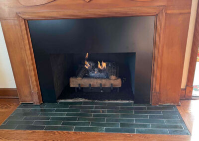 Masonry Fireplace to Gas Logs After