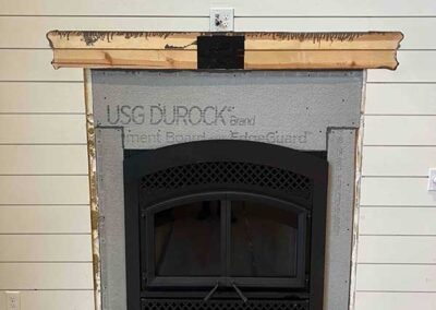 New Wood Burning Fireplace Installation