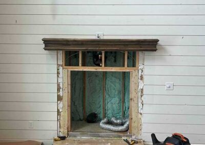 New Wood Burning Fireplace Installation