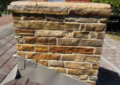 Restored Waterproofed Stone Chimney