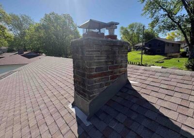 Stone Chimney Flashing Seal and Cap